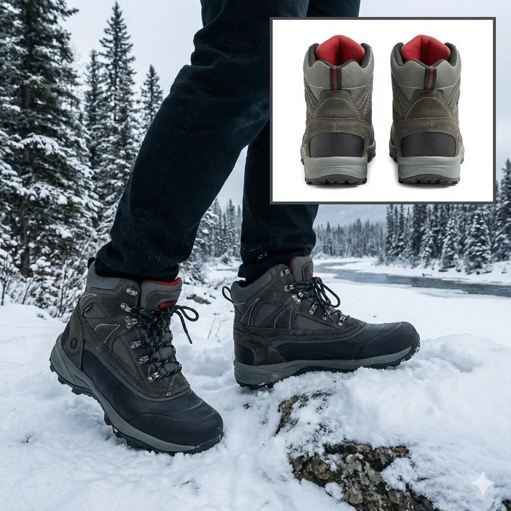 Kodiak Men Winter Boots Waterproof Insulated Leather -40F Rated Gray Size 13 NWT